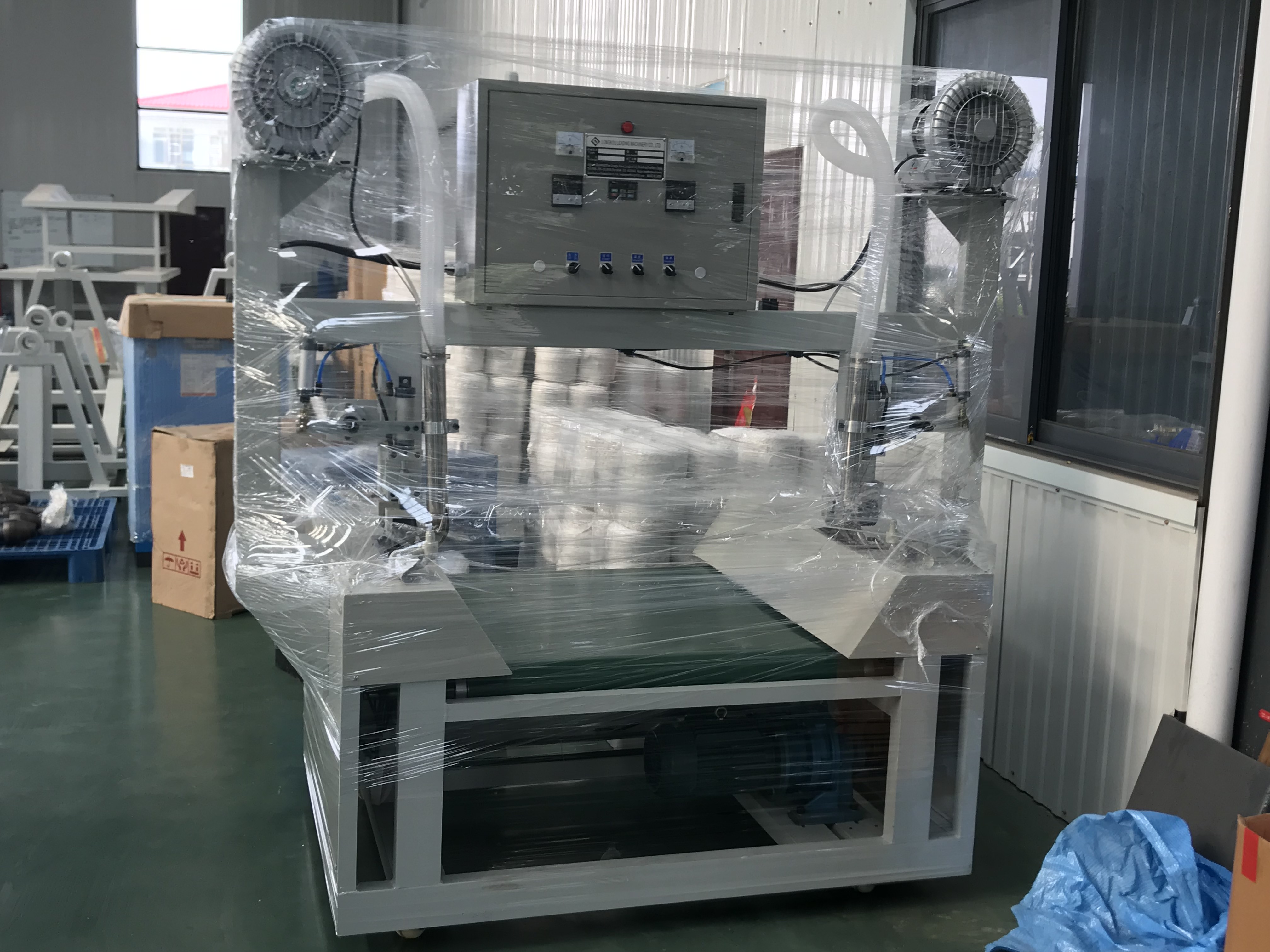 Double Edge Hemming Machine Tarpaulin Dual Heads Sealing Machine