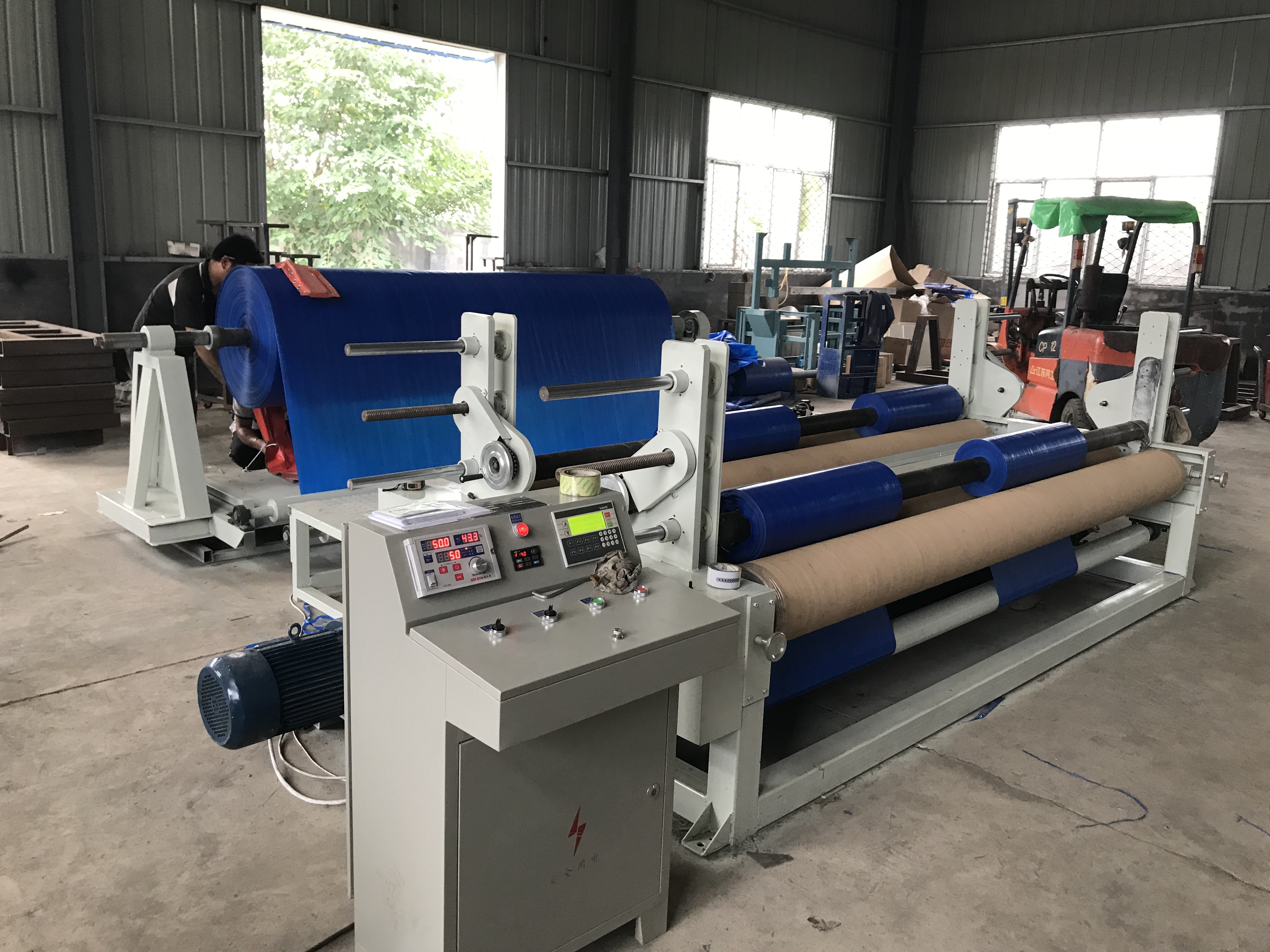 Automatic Tarpaulin Rewinder Machine